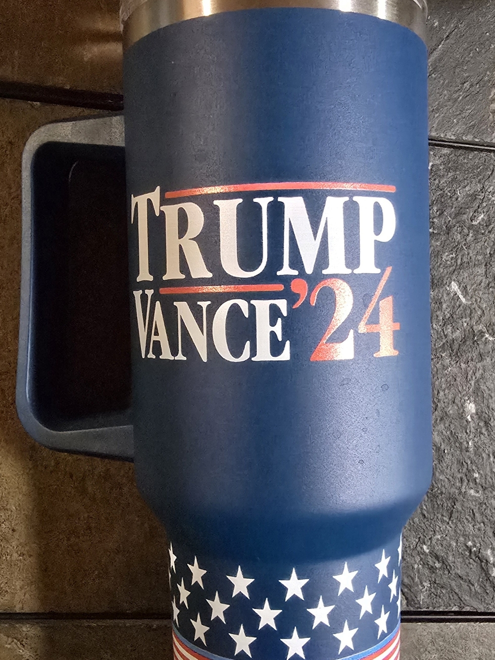 Trump Vance 2024 Patriot 40oz Insulated Tumbler – Stars & Stripes Edition